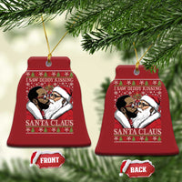 Funny I Saw Diddy Kissing Santa Claus Xmas Mistletoe Christmas Ornament - Wonder Print Shop