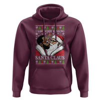 Funny I Saw Diddy Kissing Santa Claus Christmas Mistletoe Hoodie