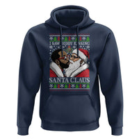 Funny I Saw Diddy Kissing Santa Claus Christmas Mistletoe Hoodie
