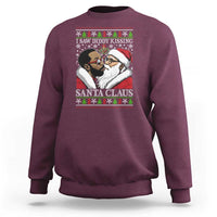 Funny I Saw Diddy Kissing Santa Claus Christmas Mistletoe Sweatshirt - Wonder Print Shop