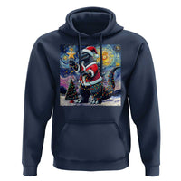 Funny Christmas Santa Godzilla Japanese Monster Starry Night Hoodie