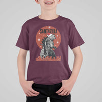 Funny Christmas Santa Godzilla T Shirt For Kid Santazilla Japanese Monster - Wonder Print Shop