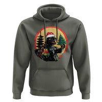 Funny Christmas Santa Godzilla Japanese Monster Hoodie