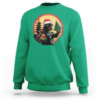 Funny Christmas Santa Godzilla Japanese Monster Sweatshirt - Wonder Print Shop