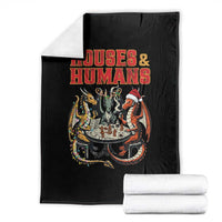 Funny Rpg Christmas Game Throw Blanket Houses And Humans Tabletop Game Xmas Dragon - Wonder Print Shop