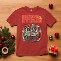 Funny Rpg Christmas Game T Shirt Houses And Humans Tabletop Game Xmas Dragon - Wonder Print Shop