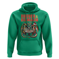 Funny Rpg Christmas Game Hoodie Houses And Humans Tabletop Game Xmas Dragon - Wonder Print Shop