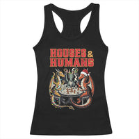 Funny Rpg Christmas Game Racerback Tank Top Houses And Humans Tabletop Game Xmas Dragon - Wonder Print Shop