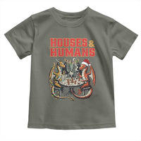 Funny Rpg Christmas Game Toddler T Shirt Houses And Humans Tabletop Game Xmas Dragon - Wonder Print Shop