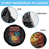 Gaming Houses and Humans Spare Tire Cover Funny Rpg Parody Gamer - Wonder Print Shop