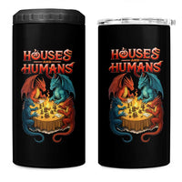 Gaming Houses and Humans 4 in 1 Can Cooler Tumbler Funny Rpg Parody Gamer - Wonder Print Shop