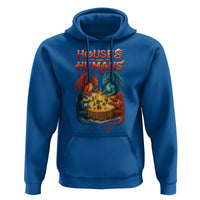 Gaming Houses and Humans Hoodie Funny Rpg Parody Gamer - Wonder Print Shop