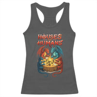 Gaming Houses and Humans Racerback Tank Top Funny Rpg Parody Gamer - Wonder Print Shop