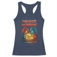 Gaming Houses and Humans Racerback Tank Top Funny Rpg Parody Gamer - Wonder Print Shop