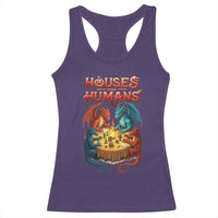 Gaming Houses and Humans Racerback Tank Top Funny Rpg Parody Gamer - Wonder Print Shop