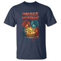 Gaming Houses and Humans T Shirt Funny Rpg Parody Gamer - Wonder Print Shop