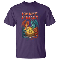 Gaming Houses and Humans T Shirt Funny Rpg Parody Gamer - Wonder Print Shop