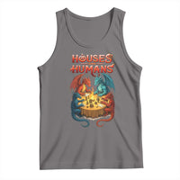 Gaming Houses and Humans Tank Top Funny Rpg Parody Gamer - Wonder Print Shop