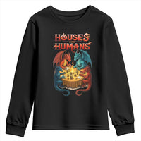 Gaming Houses and Humans Youth Sweatshirt Funny Rpg Parody Gamer - Wonder Print Shop