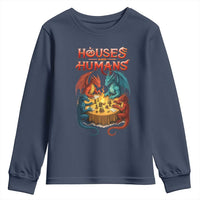 Gaming Houses and Humans Youth Sweatshirt Funny Rpg Parody Gamer - Wonder Print Shop
