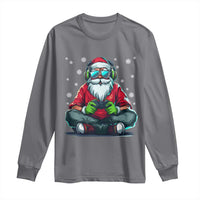 Funny Christmas Gamer Santa Claus Game Controller Long Sleeve Shirt - Wonder Print Shop