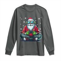 Funny Christmas Gamer Santa Claus Game Controller Long Sleeve Shirt - Wonder Print Shop
