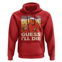 Funny Christmas Rpg Gamer Hoodie Guess l Will Die Retro Dice Santa Hat - Wonder Print Shop