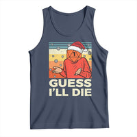 Funny Christmas Rpg Gamer Tank Top Guess l Will Die Retro Dice Santa Hat - Wonder Print Shop