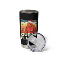Funny Christmas Rpg Gamer Tumbler Cup Guess l Will Die Retro Dice Santa Hat - Wonder Print Shop