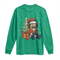 Funny Christmas Video Game Nutcracker Xmas Tree Gamer Long Sleeve Shirt - Wonder Print Shop