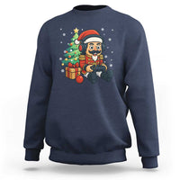 Funny Christmas Video Game Nutcracker Xmas Tree Gamer Sweatshirt - Wonder Print Shop