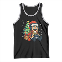 Funny Christmas Video Game Nutcracker Xmas Tree Gamer Tank Top - Wonder Print Shop