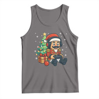 Funny Christmas Video Game Nutcracker Xmas Tree Gamer Tank Top - Wonder Print Shop