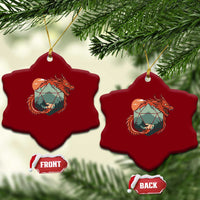 Funny Dragon Tabletop RPG Dice Game Ceramic Ornament
