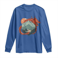 Funny Dragon Tabletop RPG Dice Game Long Sleeve Shirt