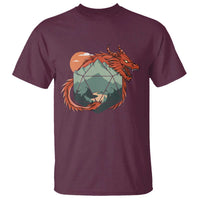 Funny Dragon Tabletop RPG Dice Game T Shirt