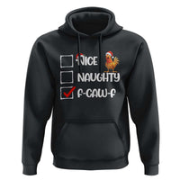 Funny F Caw F Chicken Christmas Hoodie Nice Naughty Cartoon Rooster Poultry Animal - Wonder Print Shop