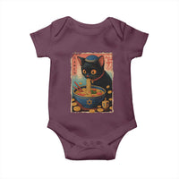 Cat Ramen Hanukkah Baby Onesie Japanese Kawaii Anime Chanukah Cat - Wonder Print Shop
