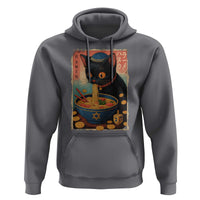 Cat Ramen Hanukkah Hoodie Japanese Kawaii Anime Chanukah Cat - Wonder Print Shop
