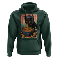 Cat Ramen Hanukkah Hoodie Japanese Kawaii Anime Chanukah Cat - Wonder Print Shop