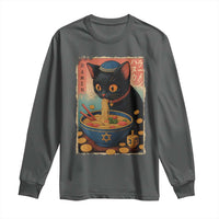 Cat Ramen Hanukkah Long Sleeve Shirt Japanese Kawaii Anime Chanukah Cat - Wonder Print Shop