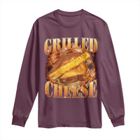 Grilled Cheese Long Sleeve Shirt Food Lover Funny Gag Weird Meme 90s - Wonder Print Shop