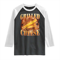 Grilled Cheese Raglan Shirt Food Lover Funny Gag Weird Meme 90s - Wonder Print Shop