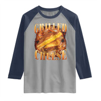 Grilled Cheese Raglan Shirt Food Lover Funny Gag Weird Meme 90s - Wonder Print Shop