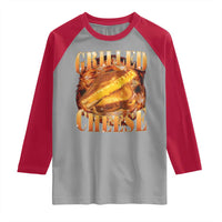 Grilled Cheese Raglan Shirt Food Lover Funny Gag Weird Meme 90s - Wonder Print Shop