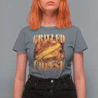 Grilled Cheese T Shirt For Women Food Lover Funny Gag Weird Meme 90s - Wonder Print Shop