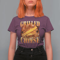 Grilled Cheese T Shirt For Women Food Lover Funny Gag Weird Meme 90s - Wonder Print Shop