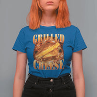 Grilled Cheese T Shirt For Women Food Lover Funny Gag Weird Meme 90s - Wonder Print Shop