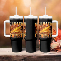Grilled Cheese Tumbler With Handle Food Lover Funny Gag Weird Meme 90s - Wonder Print Shop
