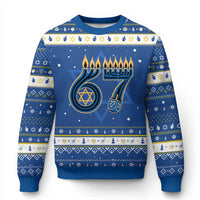 Funny 67 Chanukah Hanukkah Ugly Sweater Menorah Dreidel Star Of David Six Seven Meme - Wonder Print Shop
